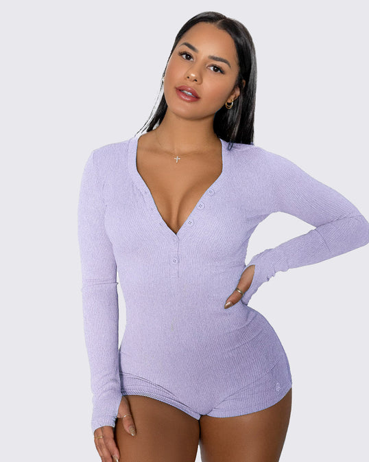 Ribbed Lounge Onesie | LILAC | WBK x EHP - EHPLabs