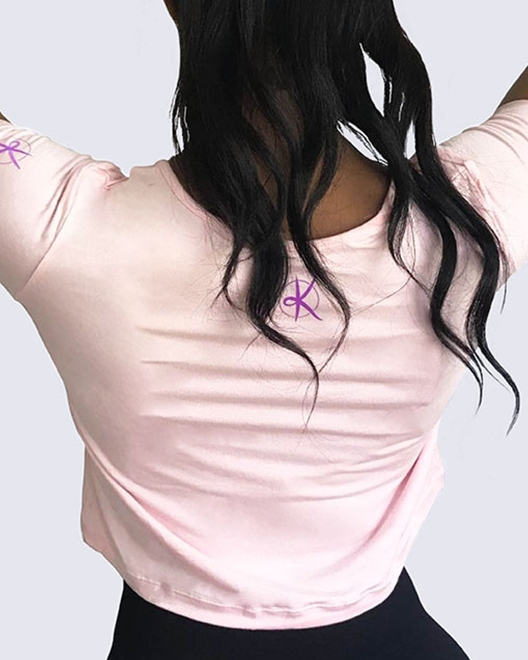 Celeste Crop Tee | BABY PINK | WBK x EHP