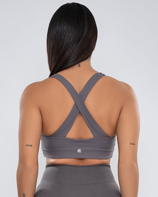 The Cross-Back Bra | GRAY | WBK x EHP