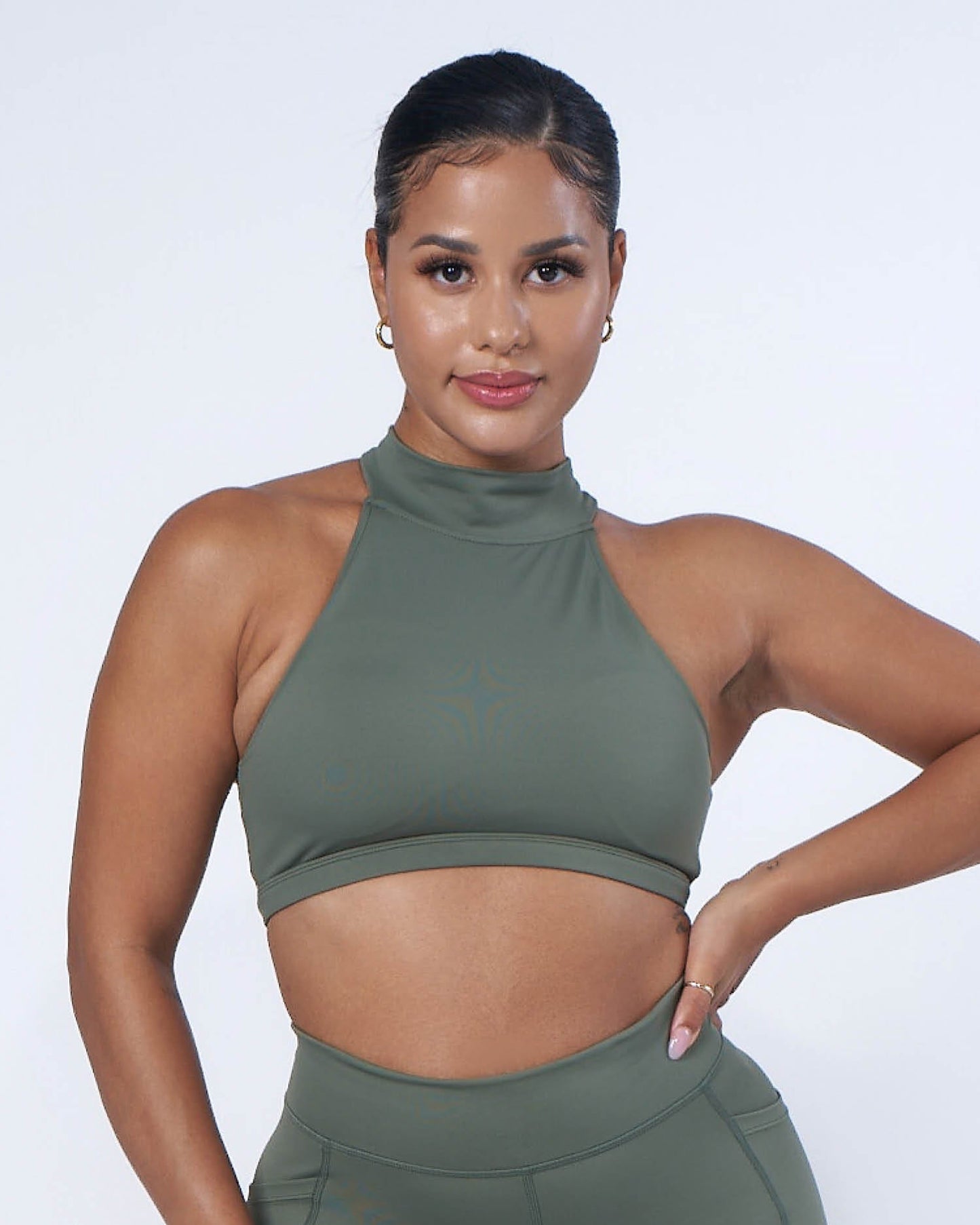 Contour Halter Top | OLIVE | WBK x EHP - EHPLabs