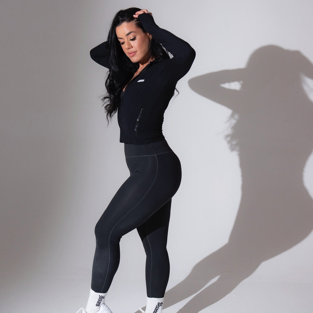 EHP x Elise Contour Zip Jacket - Black - EHPLabs