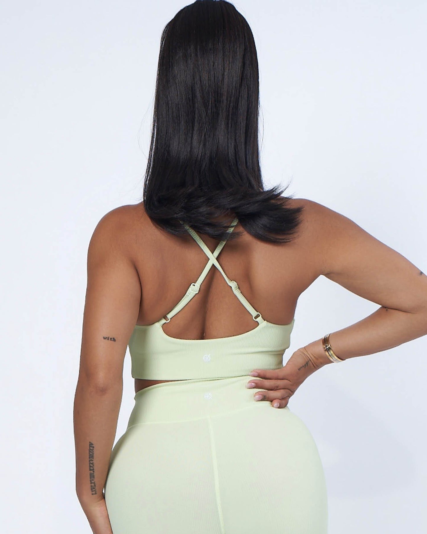 Luxe Ribbed Bra | LIME | WBK x EHP