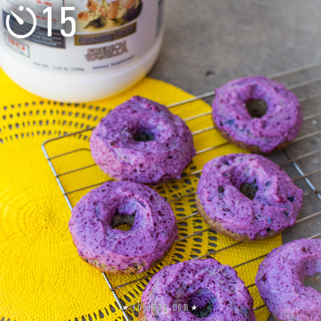 BLUEBERRY PROTEIN DONUTS