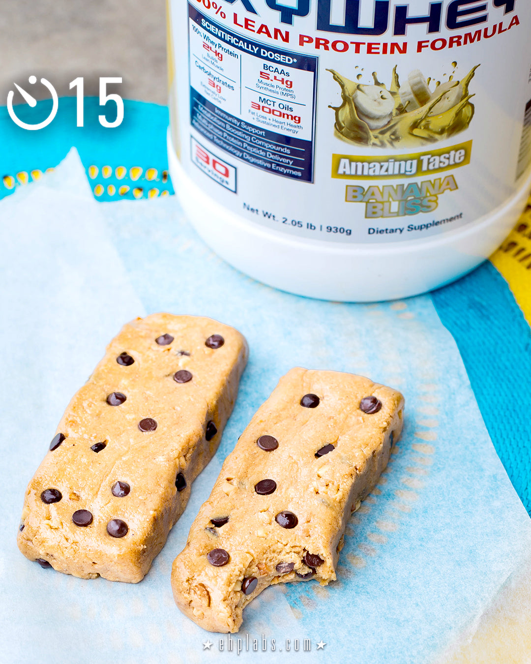 LOW CARB BANANA PB PROTEIN BARS