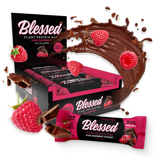 Blessed Plant Protein Bar - Choc raspberry