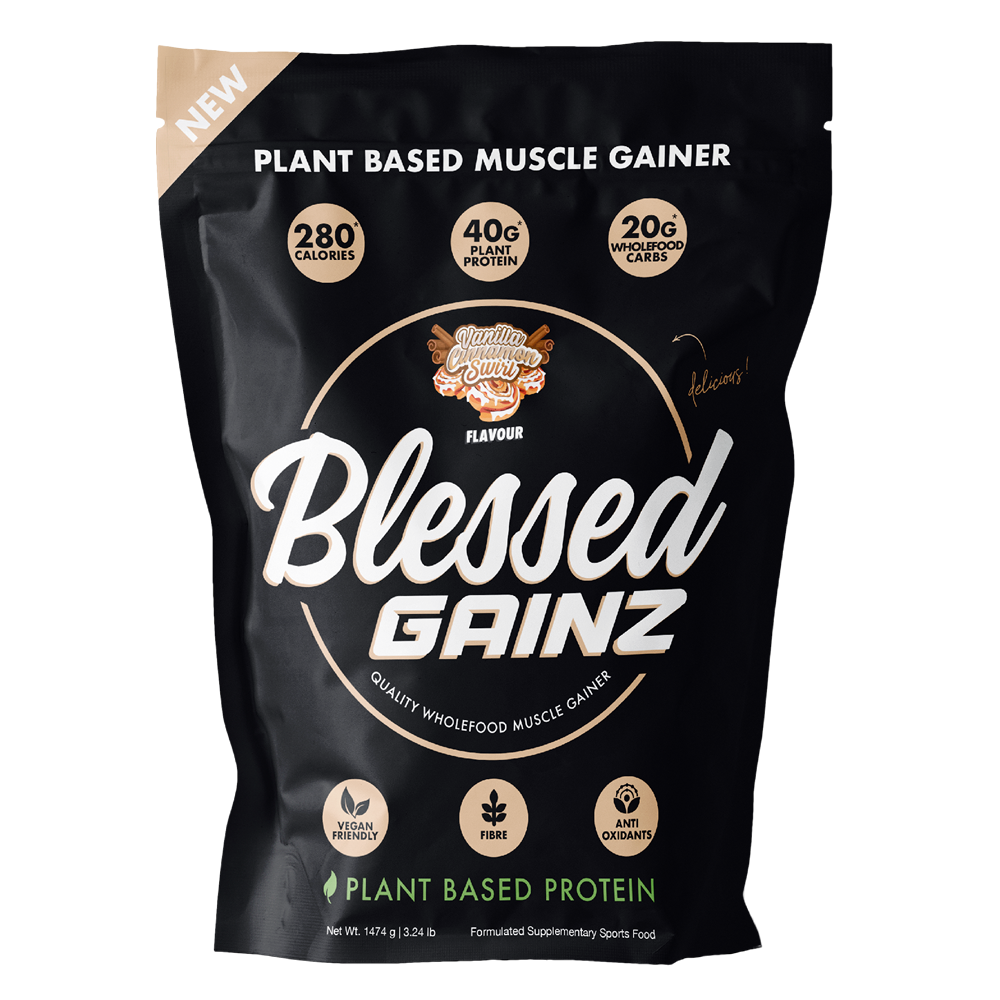 Blessed Gainz Plant Based Muscle Gainer - Vanilla Cinnamon Swirl