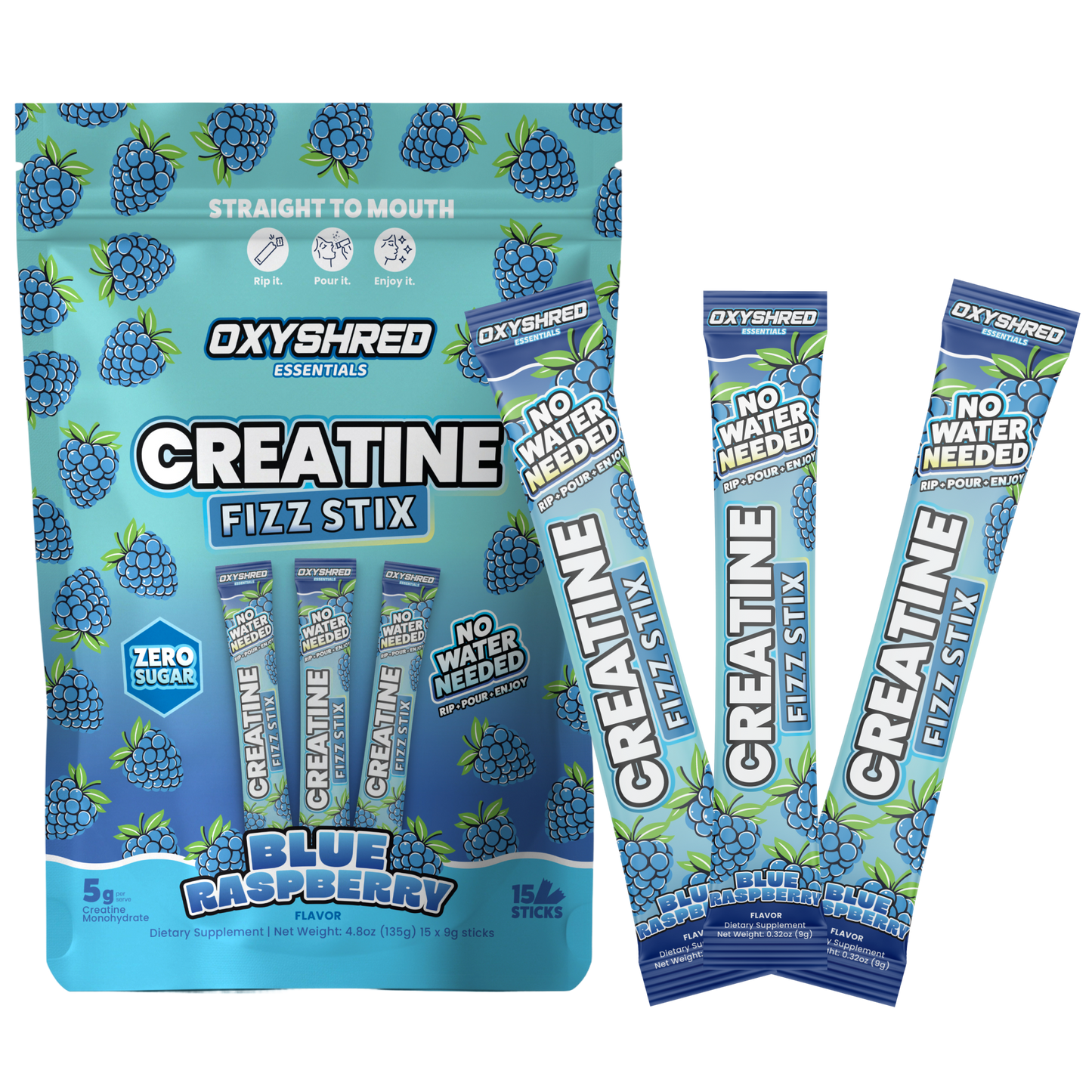 OxyShred Creatine Fizz Stix