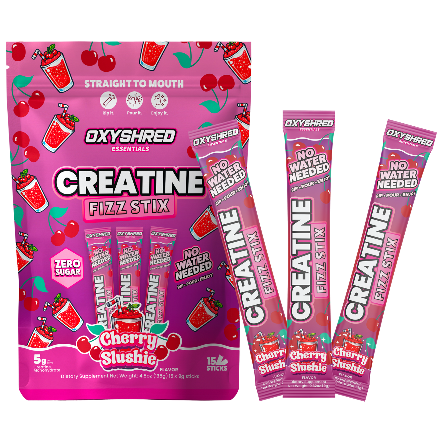 OxyShred Creatine Fizz Stix