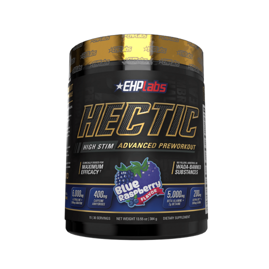 HECTIC Pre-Workout - 15 | 30 serves | Blue Raspberry