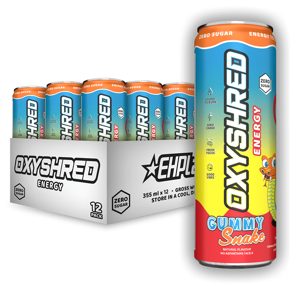 OxyShred Energy Drink RTD- 12-Pack | Gummy Snake
