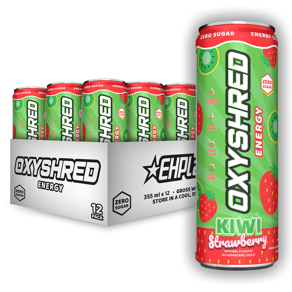 OxyShred Energy Drink RTD- 12-Pack | Kiwi Strawberry