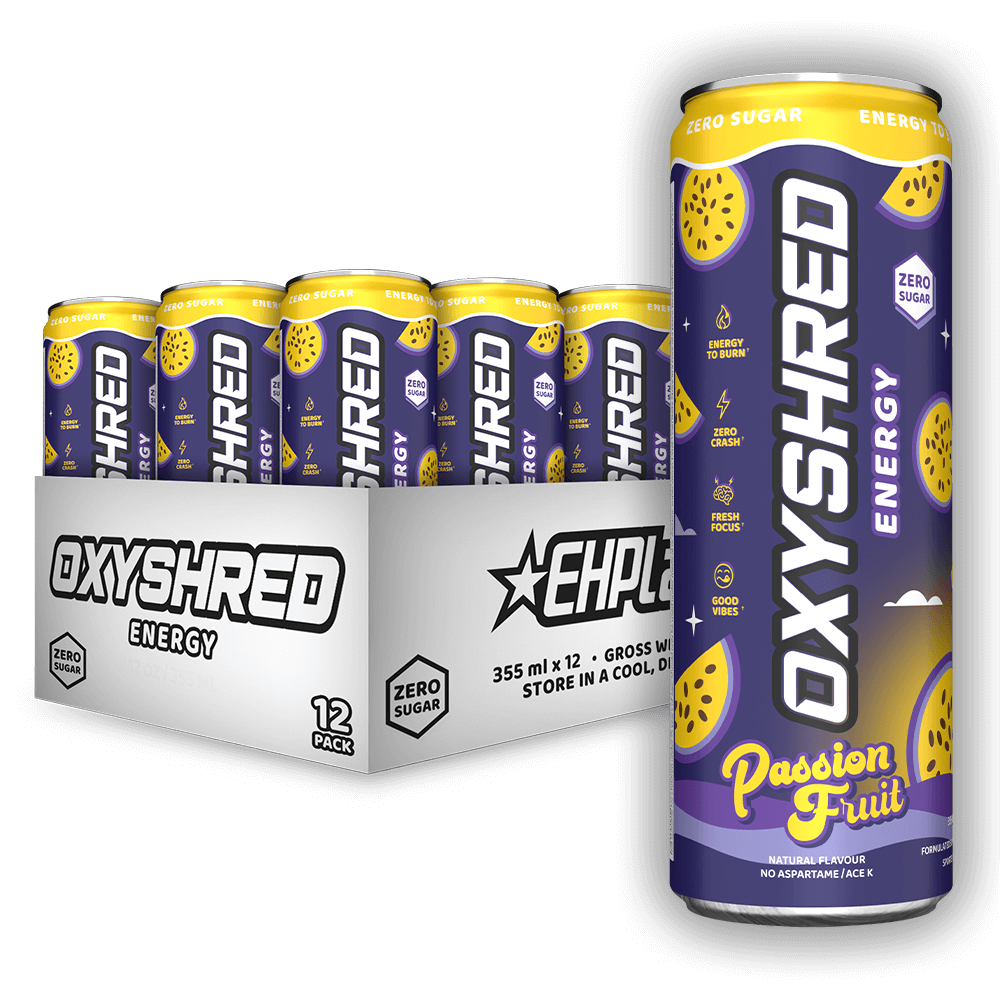 OxyShred Energy Drink RTD- 12-Pack | Passionfruit