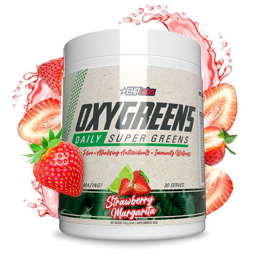 OxyGreens - Daily Super Greens Powder - 30 Serves | Strawberry Margarita