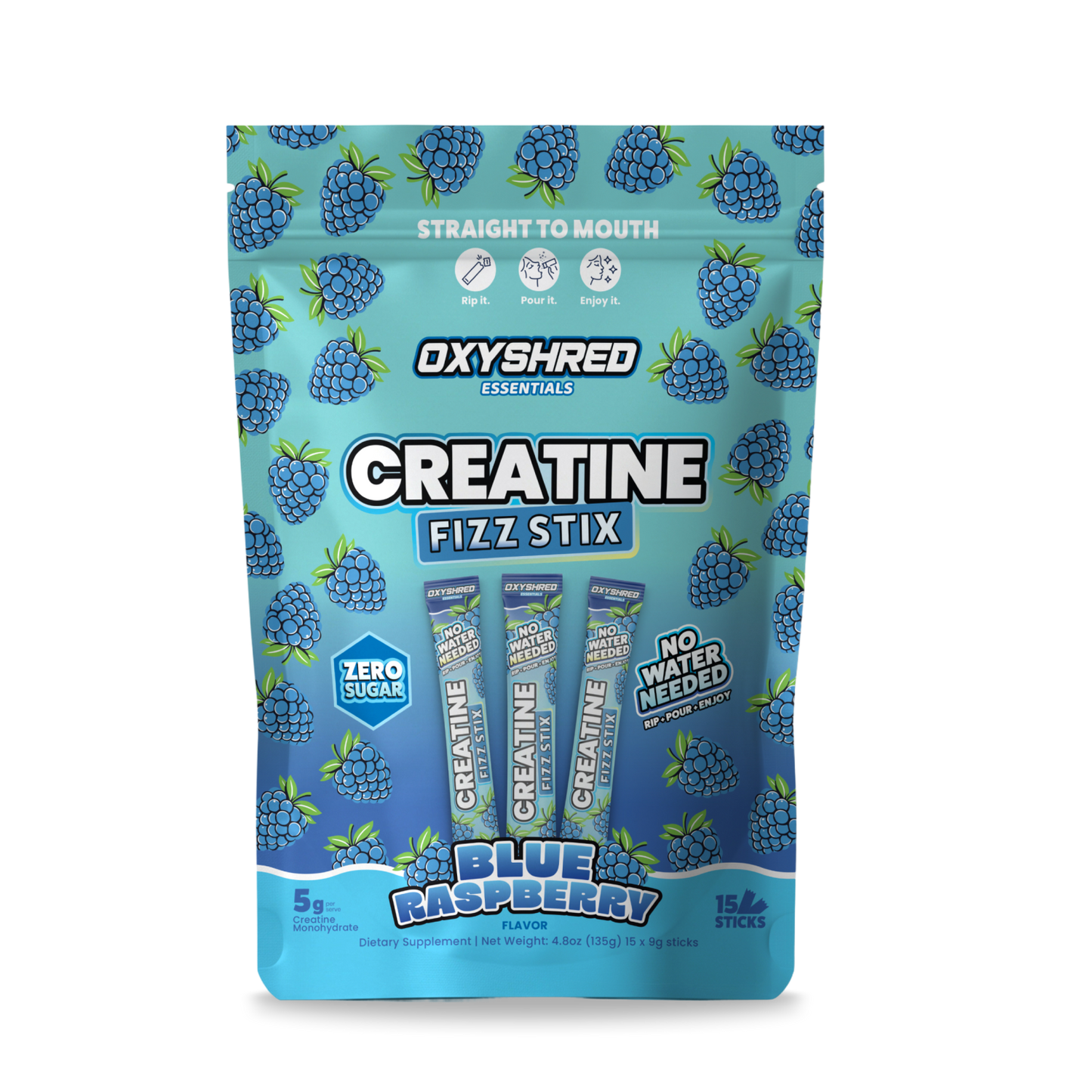 OxyShred Creatine Fizz Stix