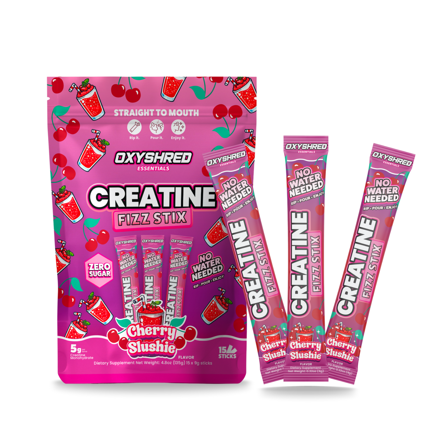 OxyShred Creatine Fizz Stix