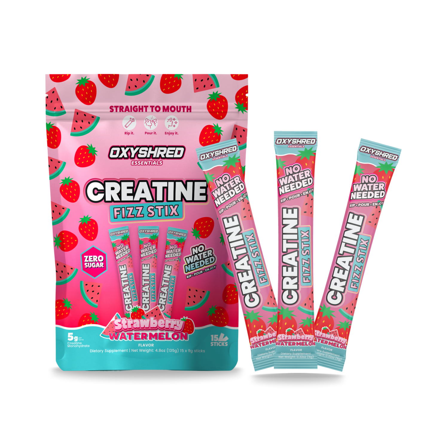 OxyShred Creatine Fizz Stix