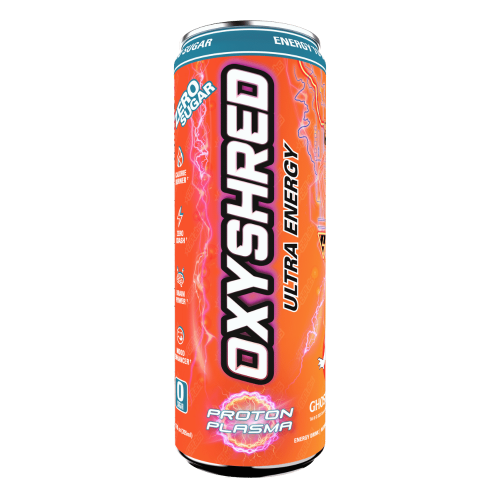 OxyShred Ultra Energy Drink RTD (12-Pack) | Proton Plasma | EHPlabs X Ghostbusters™