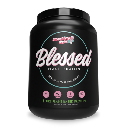 Blessed Plant-Based Protein - 30 Serves - 30 Serves | Strawberry Mylk