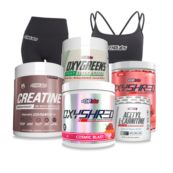 ehp l carnitine LABS OxyShred Pre Workout Powder with Glutamine & Acetyl L Carnitine, Energy Boost Drink Acetyl L-Carnitine, 3.5 oz (100