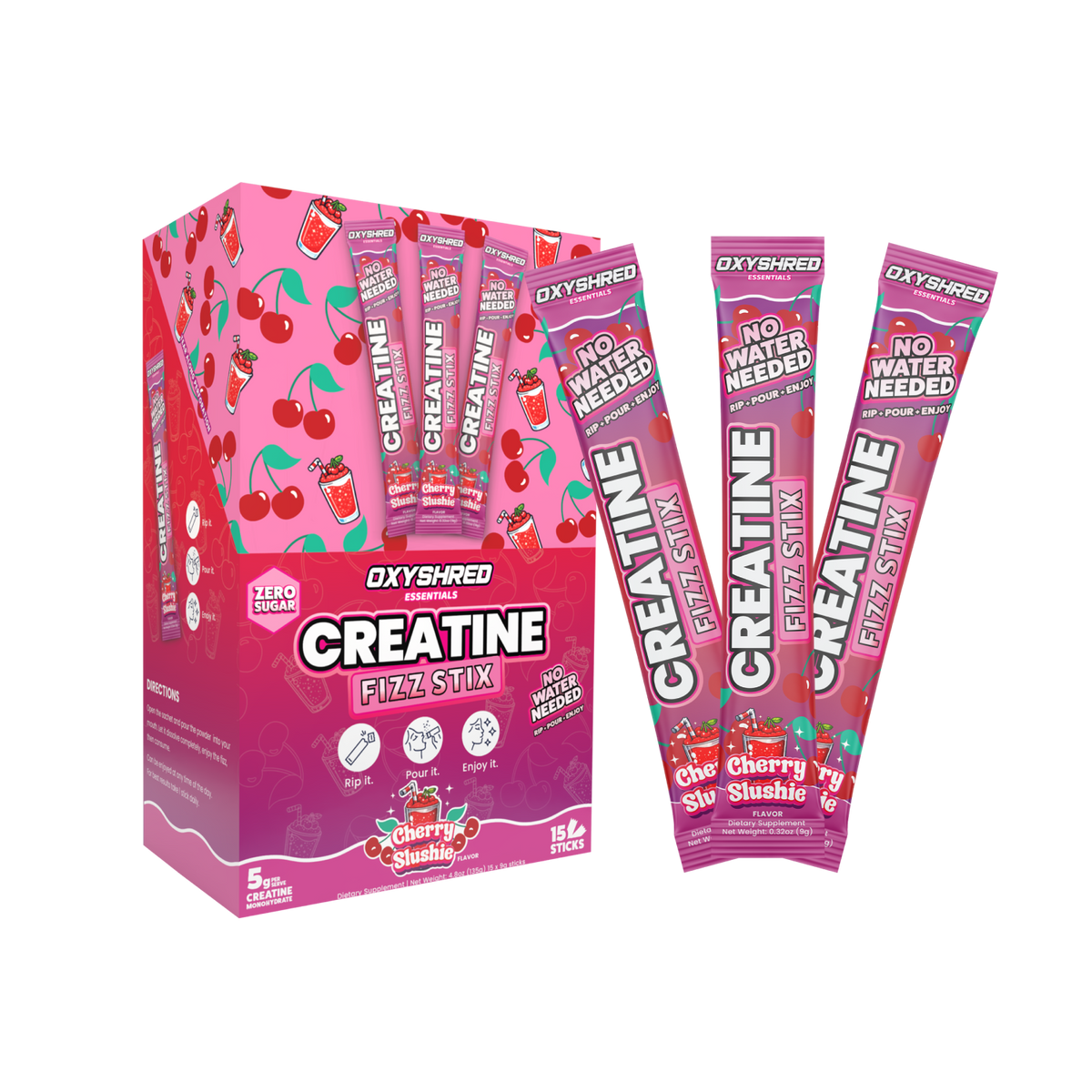 OxyShred Creatine Fizz Stix
