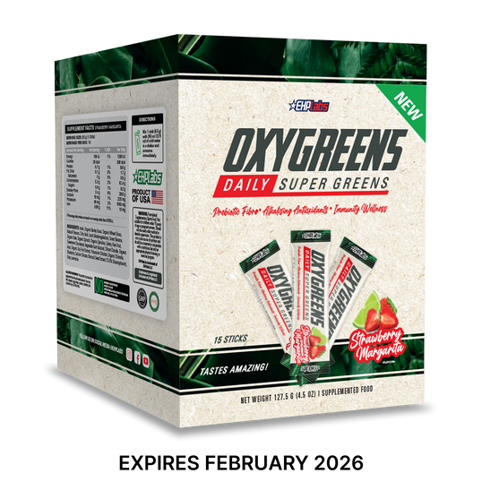 OxyGreens Stick Pack Super Greens Strawberry Margarita