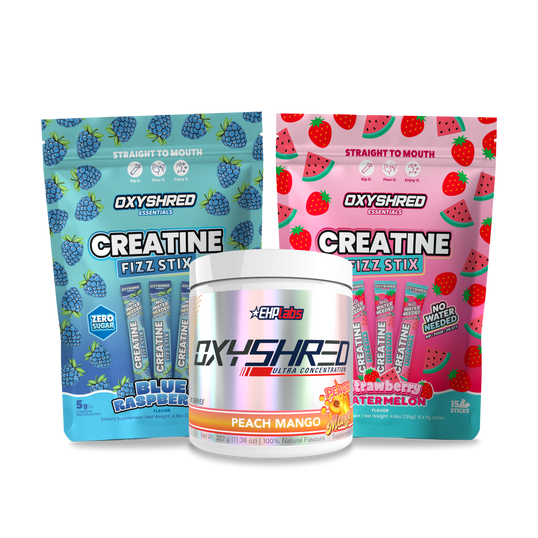 OxyShred + Creatine Candy Fizz Stix