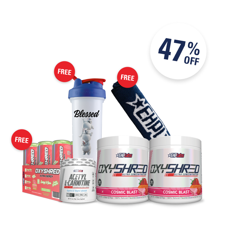 EHPlabs US - Oxyshred Twin Pack + Acetyl & Free Oxyshred Energy Rtd (12 Pack)