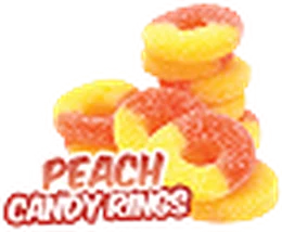 Peach Candy Rings