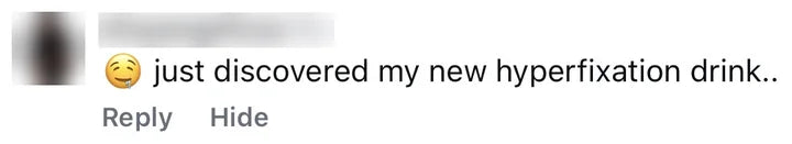 Instagram comment from an OxyShred customer
