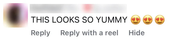 Instagram comment from an OxyShred customer