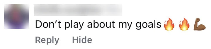 Instagram comment from an OxyShred customer