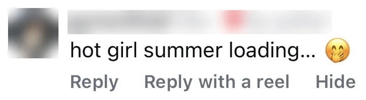 Instagram comment from an OxyShred customer