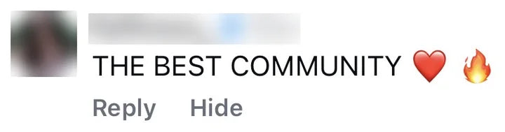Instagram comment from an OxyShred customer