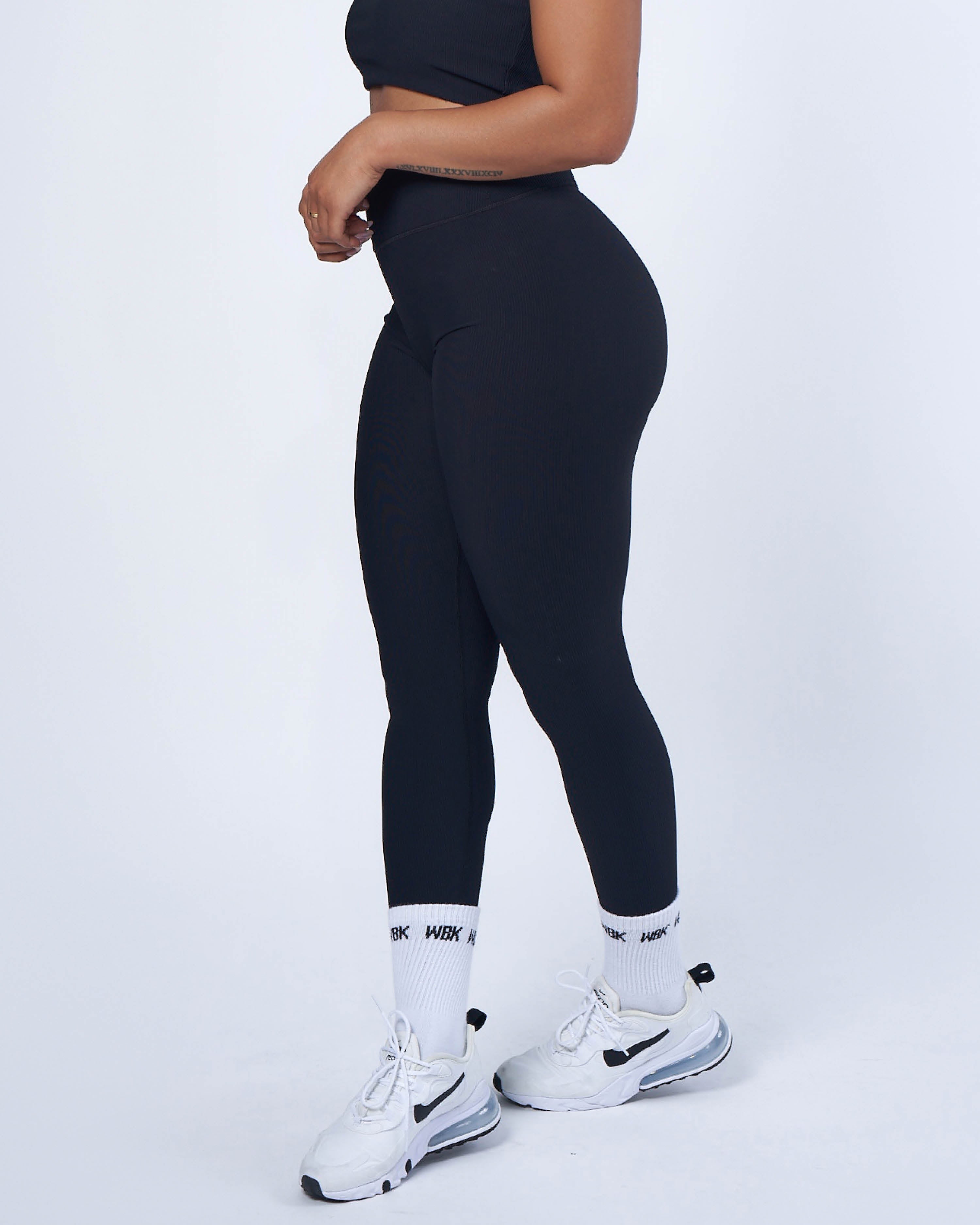 Buy Luxe Ribbed Leggings | PEACH by Workouts By Katya online - WBK FIT
