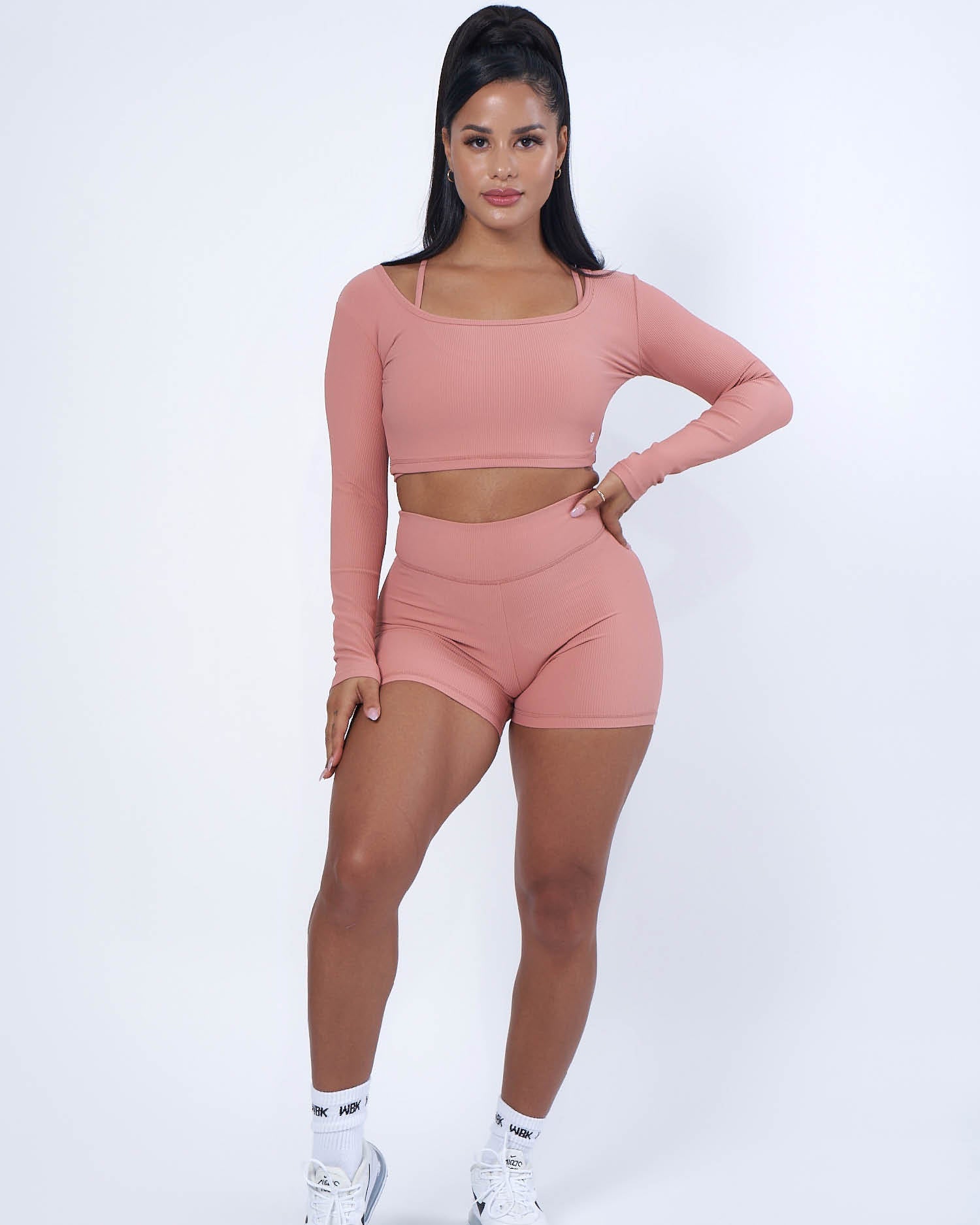 Luxe Ribbed Crop | PEACH | WBK x EHP