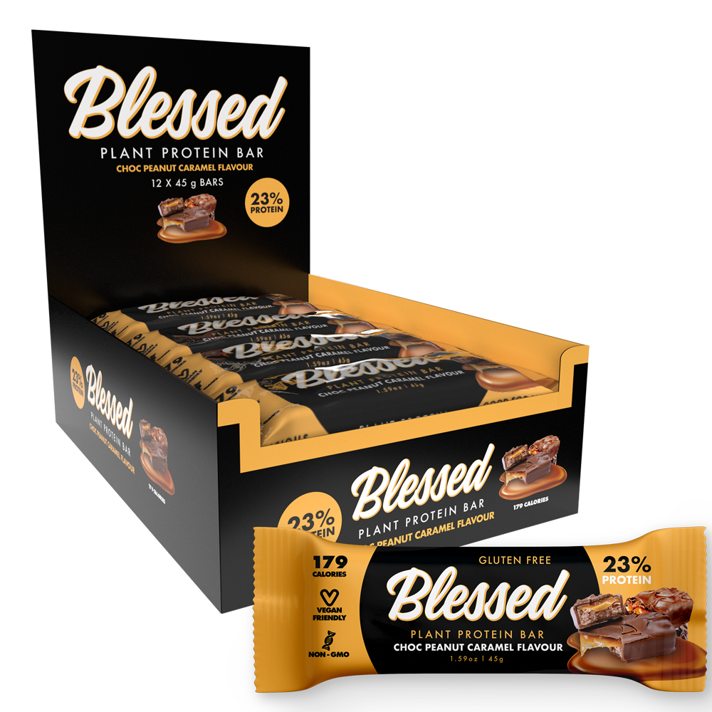 Blessed Plant Protein Bar - Choc Peanut Caramel
