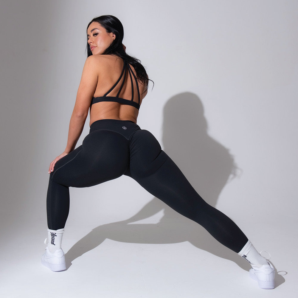 Buy BLACK SEMI-TRANSPARENT FITTED LEGGING for Women Online in India