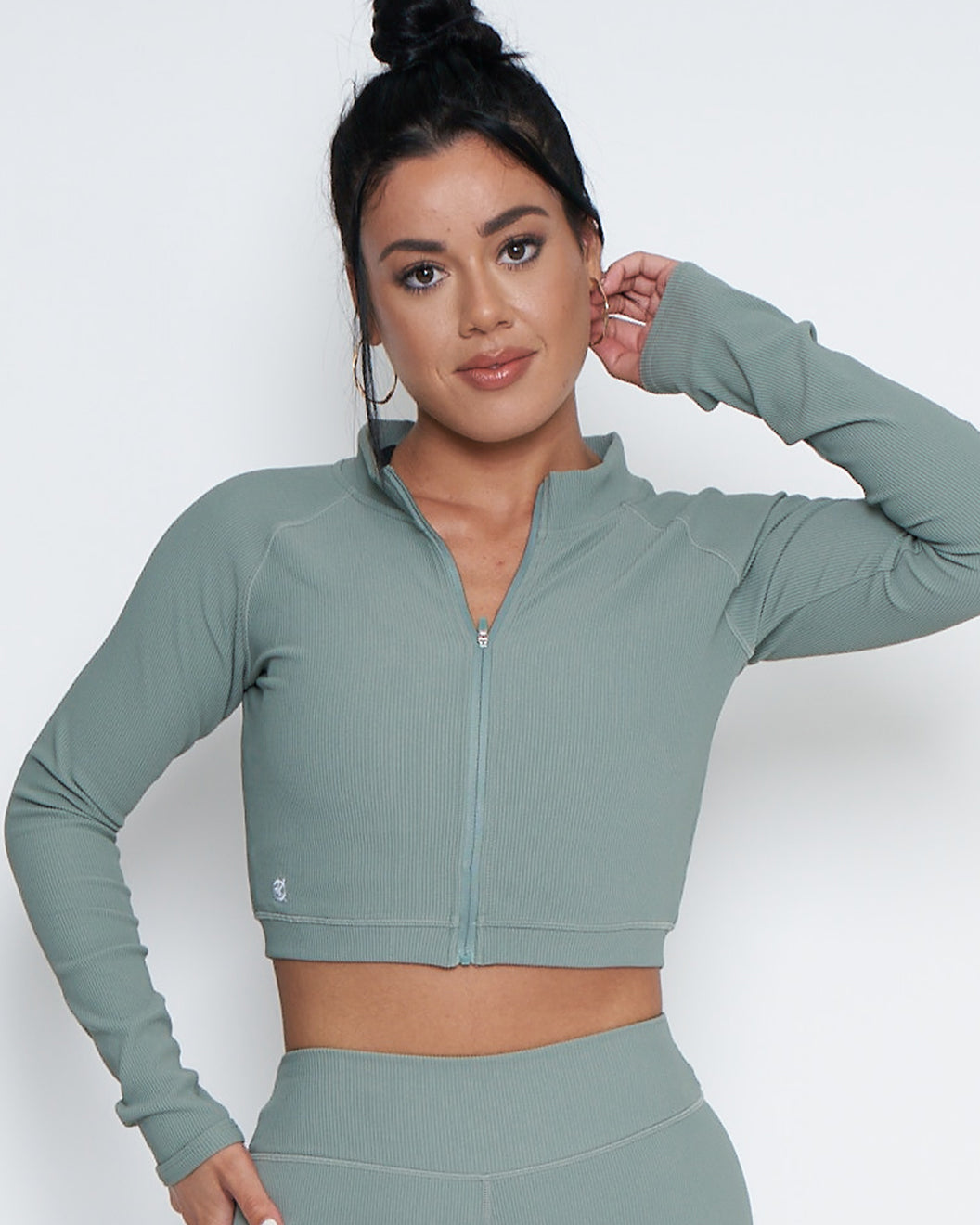 Luxe Ribbed Jacket | SAGE GREEN | WBK x EHP